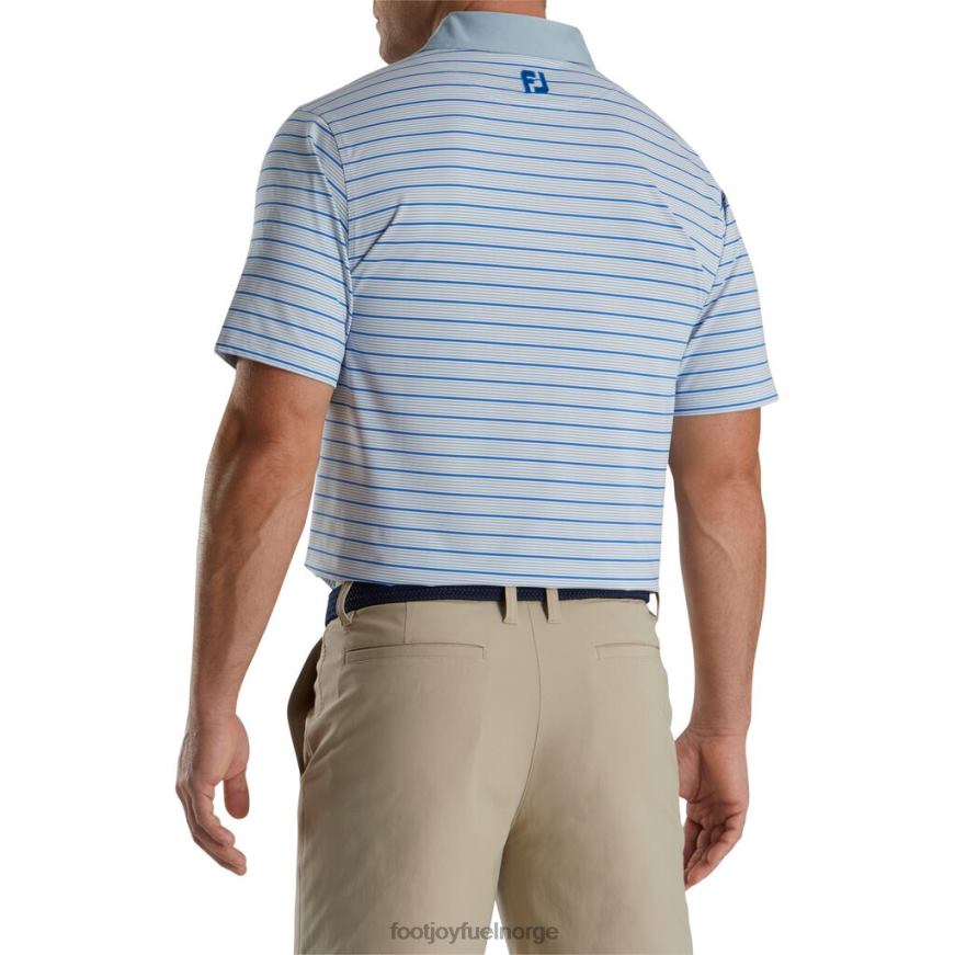 aksent stripe lisle self krage-forrige sesong stil due grå-hvit-kongelig R6P2F2850 due grå-hvit-kongelig Footjoy