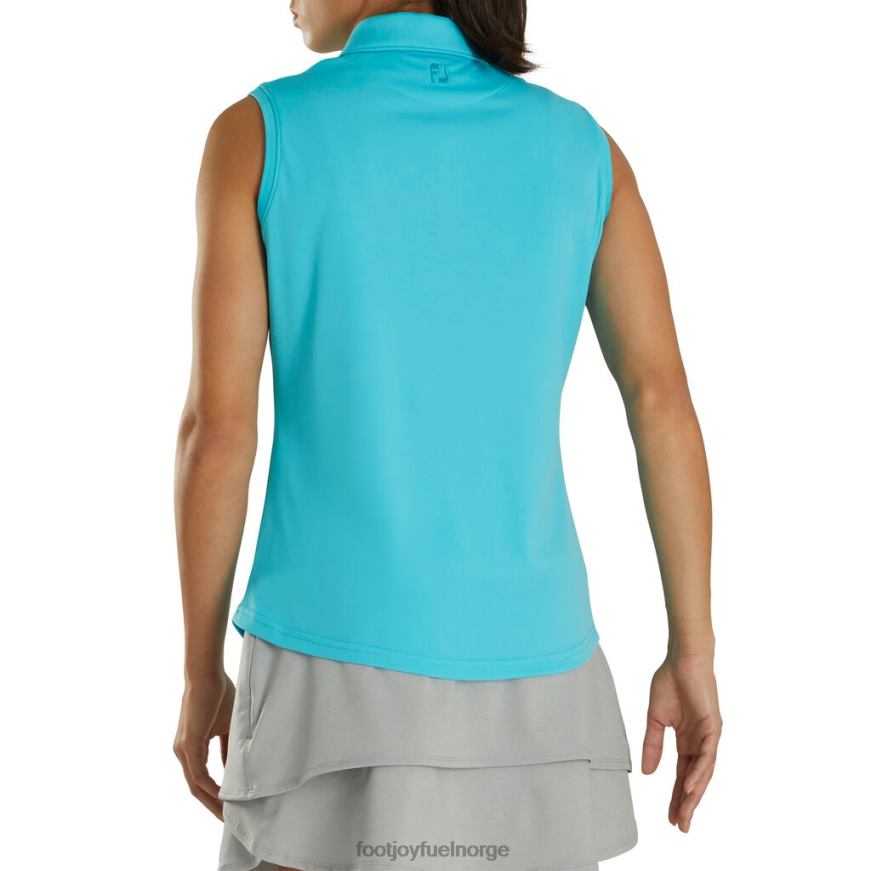 aqua prodry interlock ermeløs skjorte strikket krage kvinner-forrige sesong stil R6P2F2586 aqua Footjoy