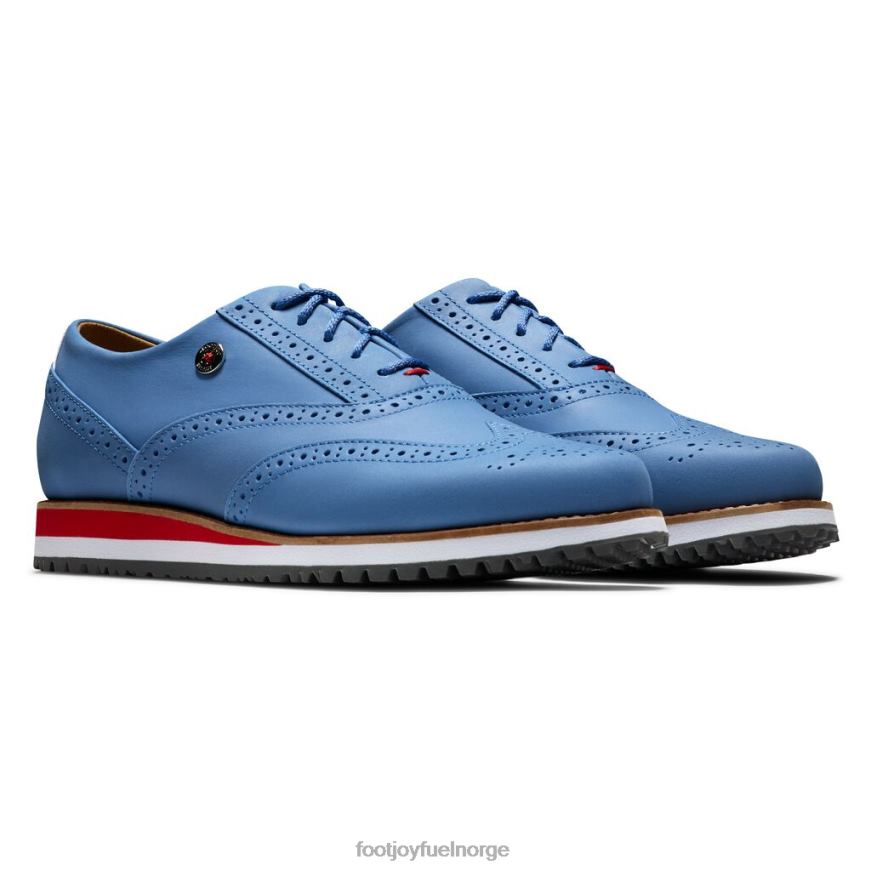 blå sport retro kvinner-stil fra forrige sesong R6P2F2560 blå Footjoy