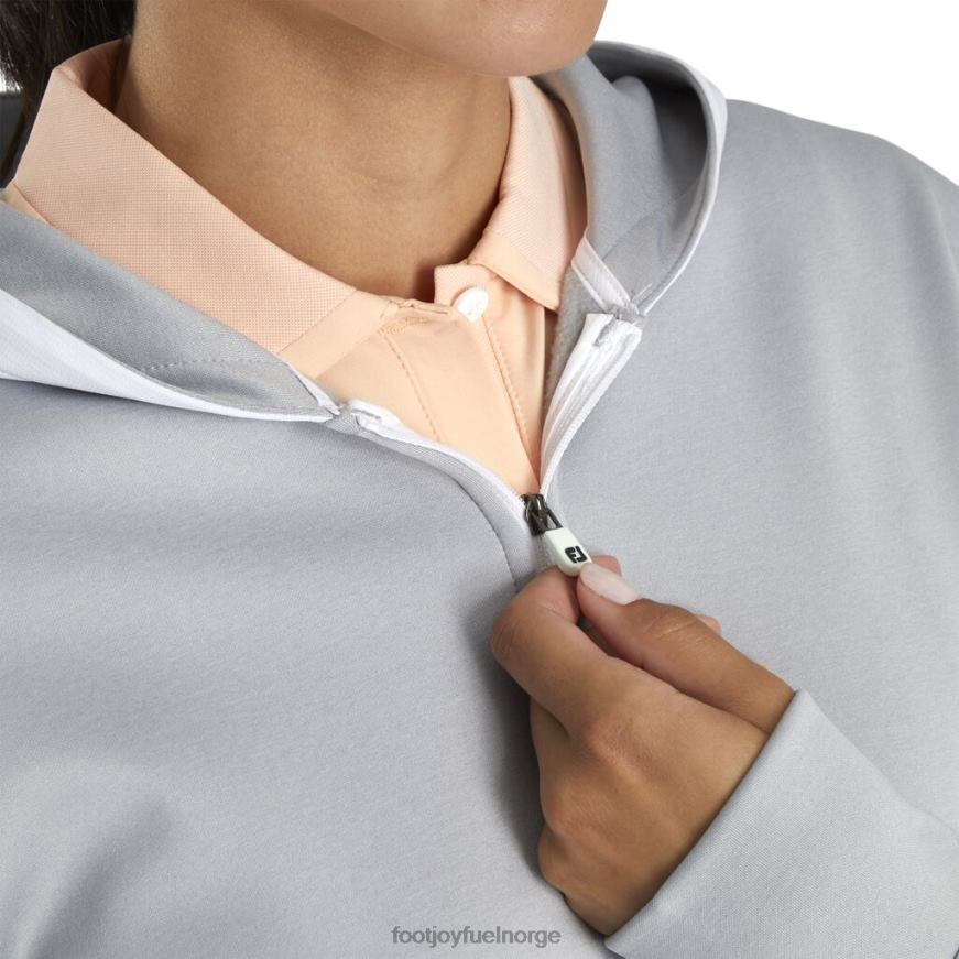 cropped fleece hettegenser kvinner-forrige sesong stil lyng-hvit vevd trim R6P2F2569 lyng-hvit vevd kant Footjoy
