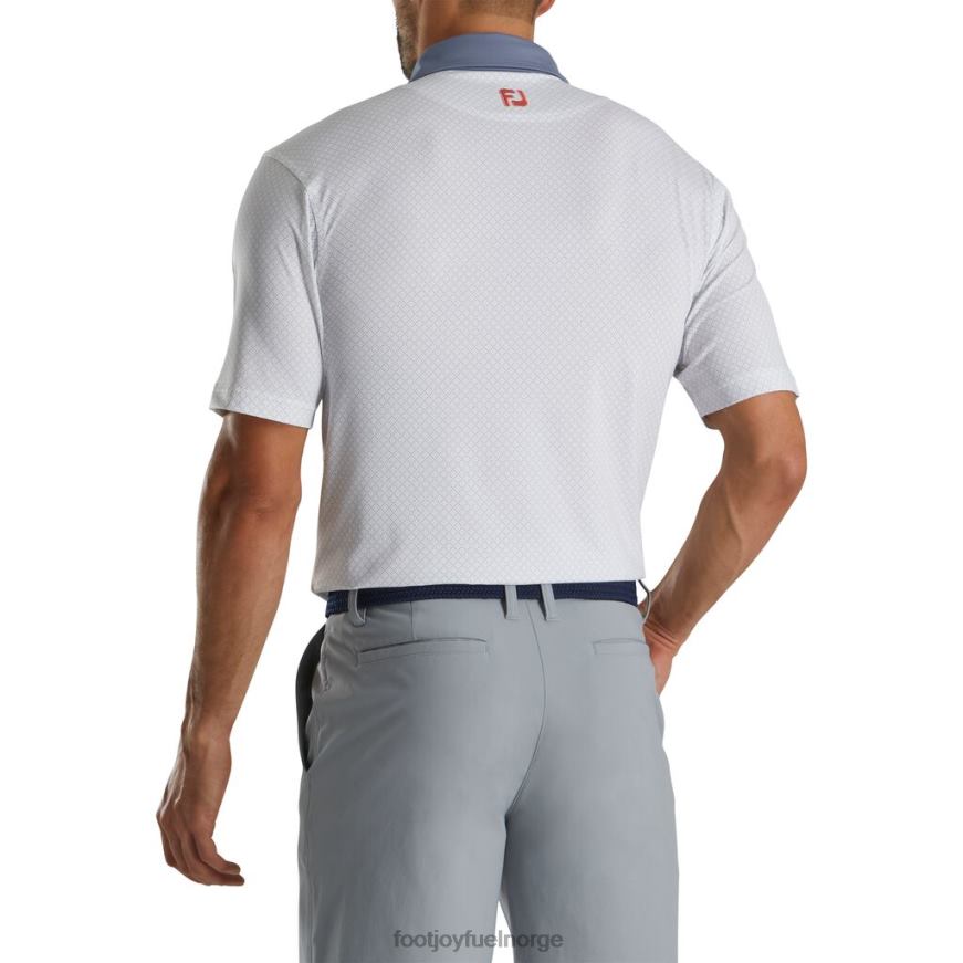 diamond dot print lisle self krage-forrige sesong stil hvit-grafitt R6P2F2854 hvit-grafitt Footjoy