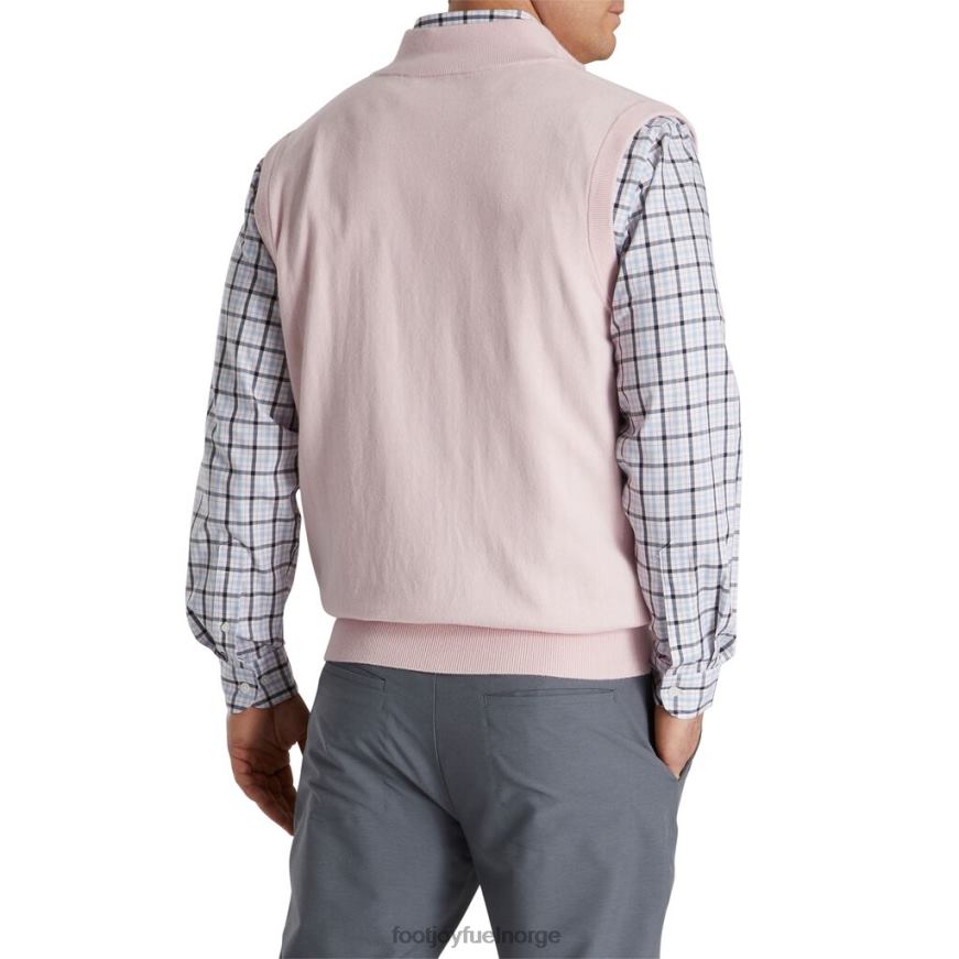 genser med kvart glidelås-vest i forrige sesong stil lys rosa R6P2F2326 lyserosa Footjoy