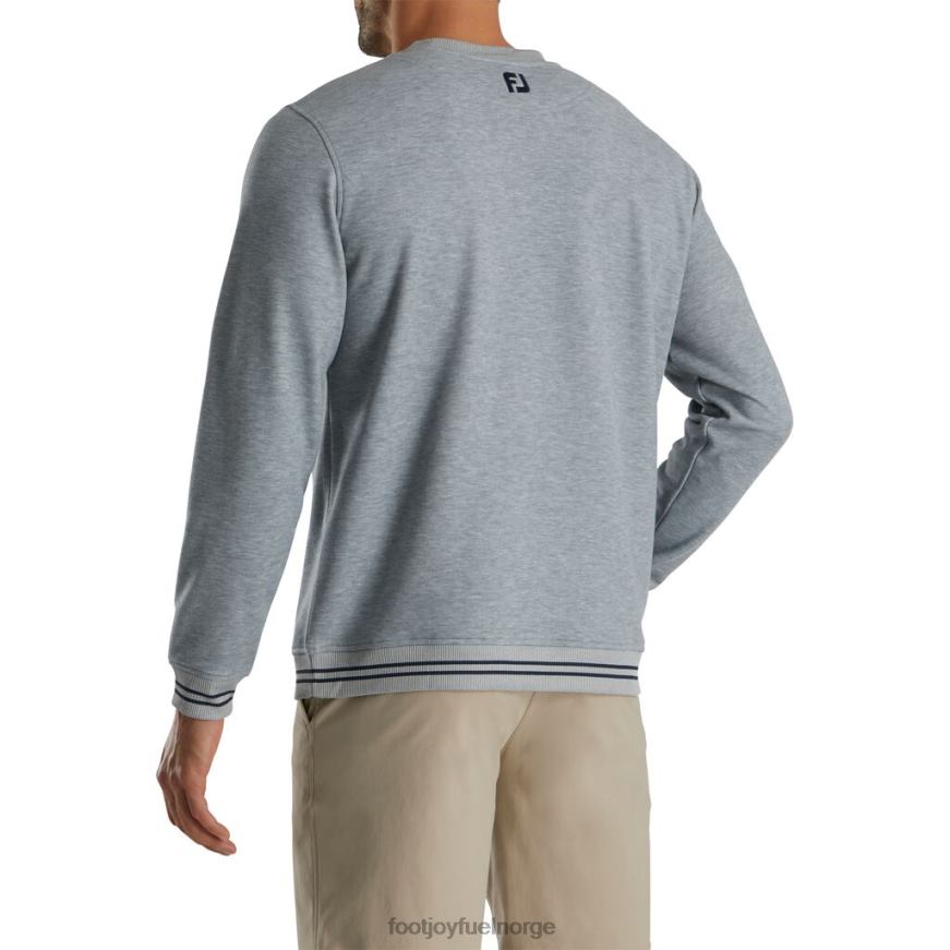 grå 2022 u.s. åpen crew neck mid-layer-stil fra forrige sesong R6P2F2307 grå Footjoy