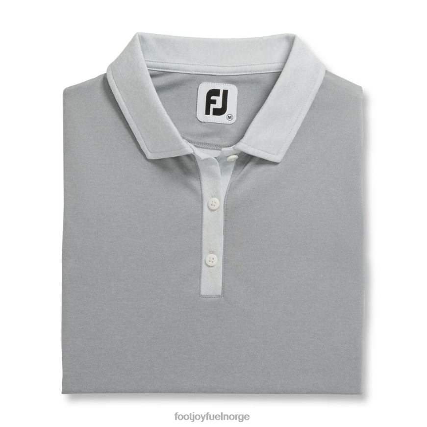 gråmelert ermeløs jacquard ryggskjorte kvinner-forrige sesong stil R6P2F2596 gråmelert Footjoy