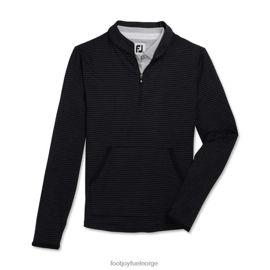 halv glidelås tonal stripe mellomlag kvinner-forrige sesong stil svart R6P2F3008 svart Footjoy