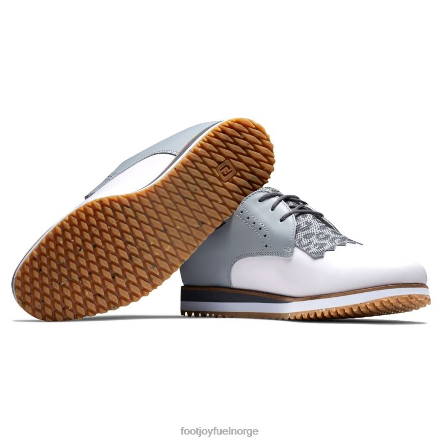 hvit-lys grå sport retro - kiltie kvinner-forrige sesong stil R6P2F2533 hvit-lys grå Footjoy