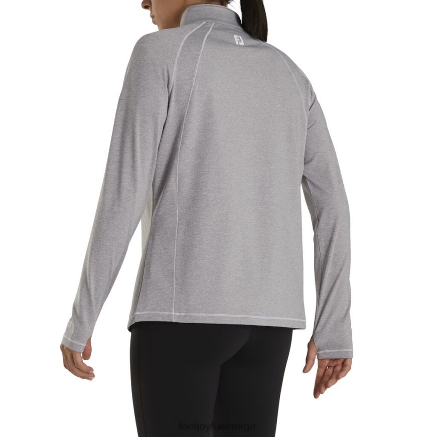 jersey strikket kvart glidelås mellomlag kvinner - forrige sesong stil gråmelert R6P2F2580 gråmelert Footjoy