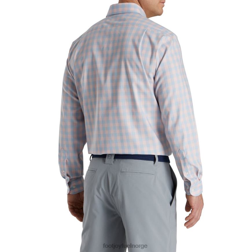 lys rosa-mist gingham stretch bomull-stil fra forrige sesong R6P2F2313 lys rosa-tåke Footjoy