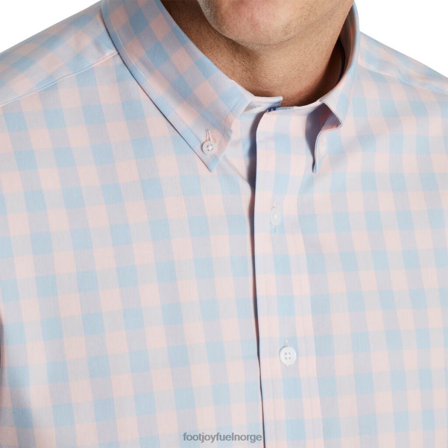 lys rosa-mist gingham stretch bomull-stil fra forrige sesong R6P2F2313 lys rosa-tåke Footjoy