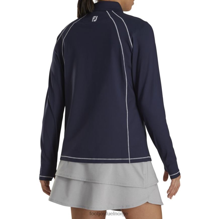marine jersey strikket kvart glidelås midt-lag kvinner-forrige sesong stil R6P2F2581 marinen Footjoy