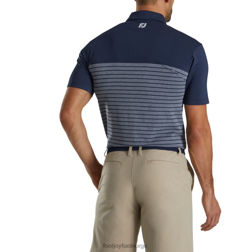 marine konstruert lyng nålestripe lisle self krage-stil fra forrige sesong R6P2F2860 marinen Footjoy