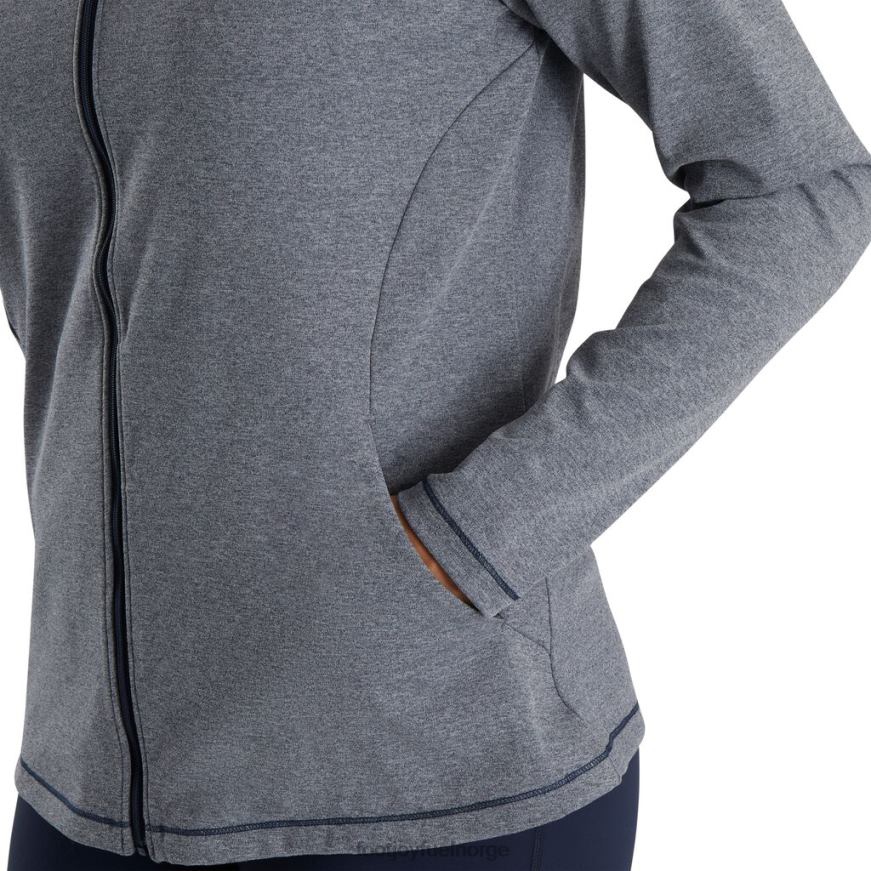 marine lyng hettegenser med full glidelås dame-stil fra forrige sesong R6P2F3011 marine lyng Footjoy