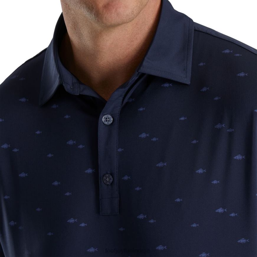 marine school of fish print lisle self krage-forrige sesong stil R6P2F2845 marinen Footjoy