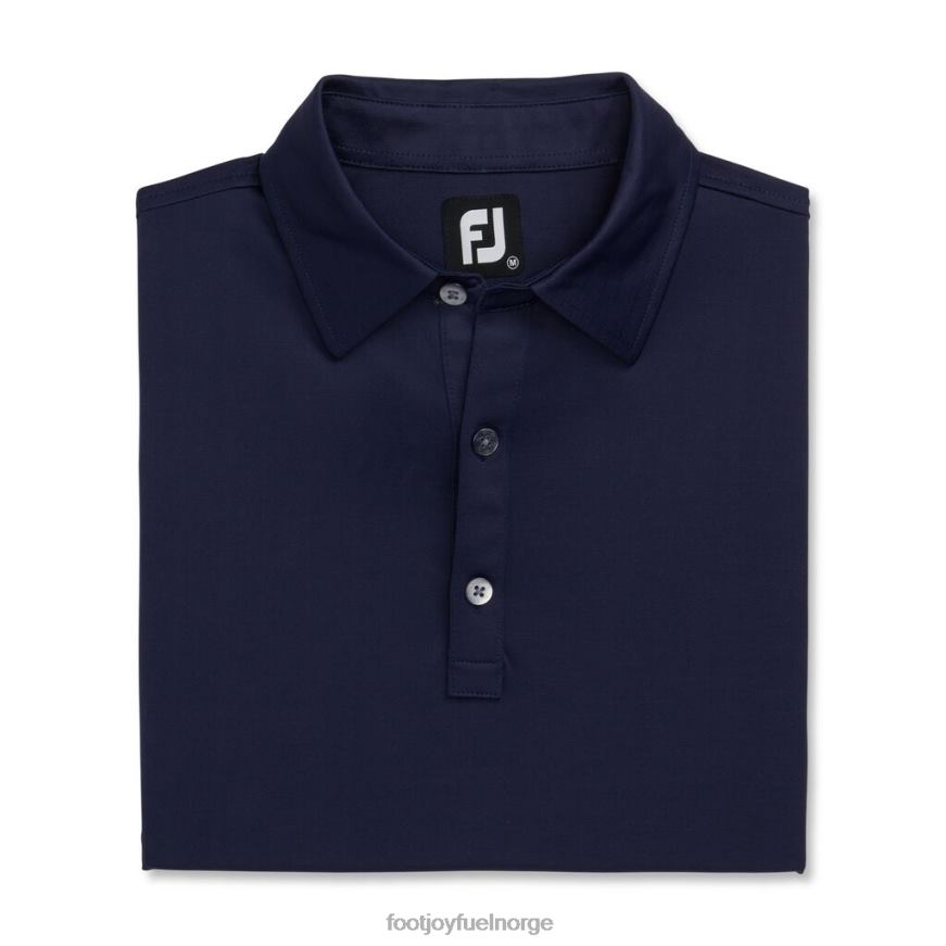 marineblå slub garn solid selv krage-tidligere sesong stil R6P2F2863 marinen Footjoy