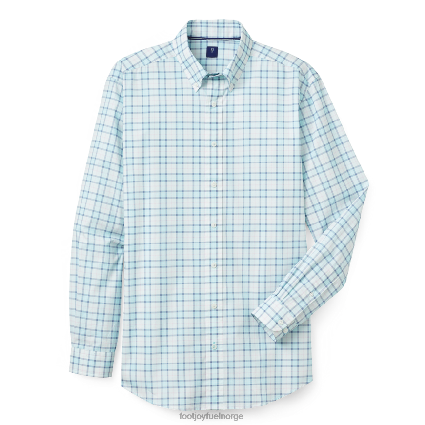 multi-farge tartan vevd tidligere sesong stil aqua R6P2F2291 aqua Footjoy