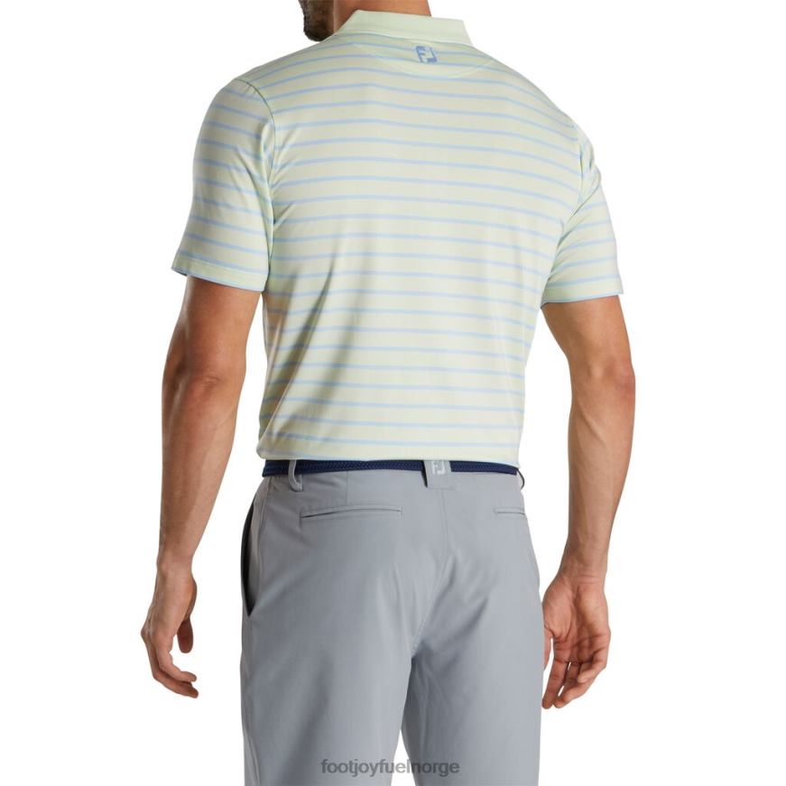 nautisk stripe lisle selv krage-forrige sesong stil mint-sky R6P2F2877 mynte-himmel Footjoy