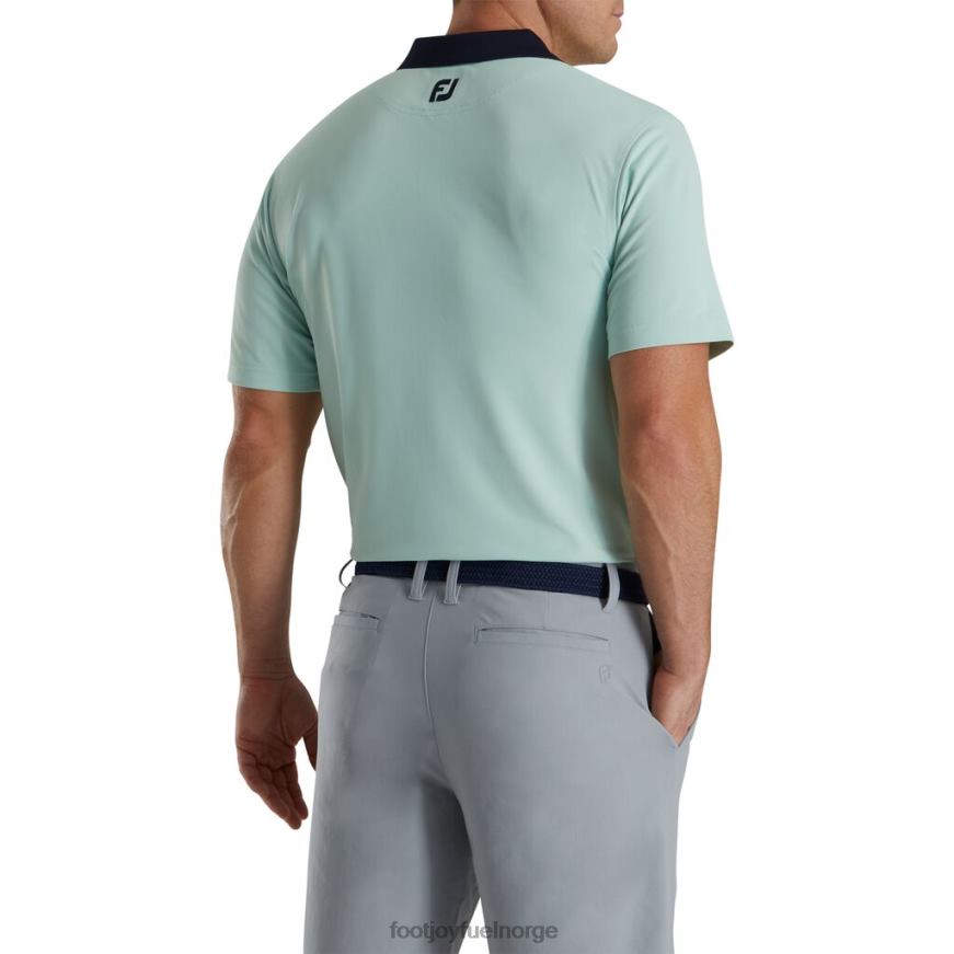 solid stretch pique med stripe stolpe strikket krage-tidligere sesong stil salvie R6P2F2856 salvie Footjoy