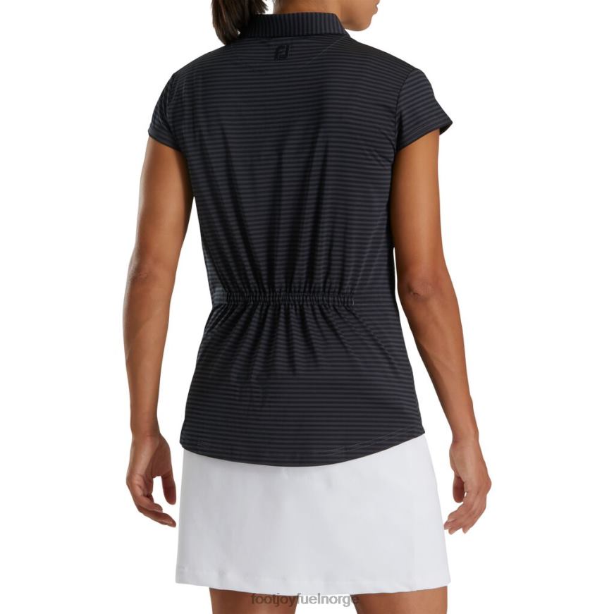 svart cap sleeve tonal stripe kvinner-forrige sesong stil R6P2F2991 svart Footjoy