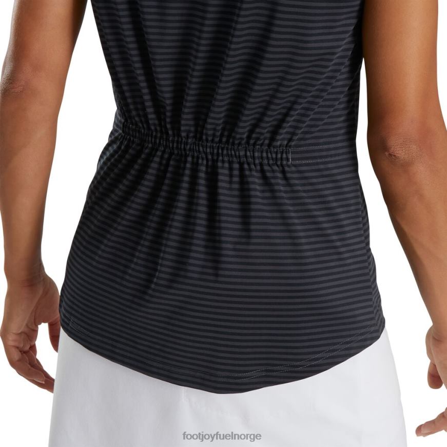 svart cap sleeve tonal stripe kvinner-forrige sesong stil R6P2F2991 svart Footjoy