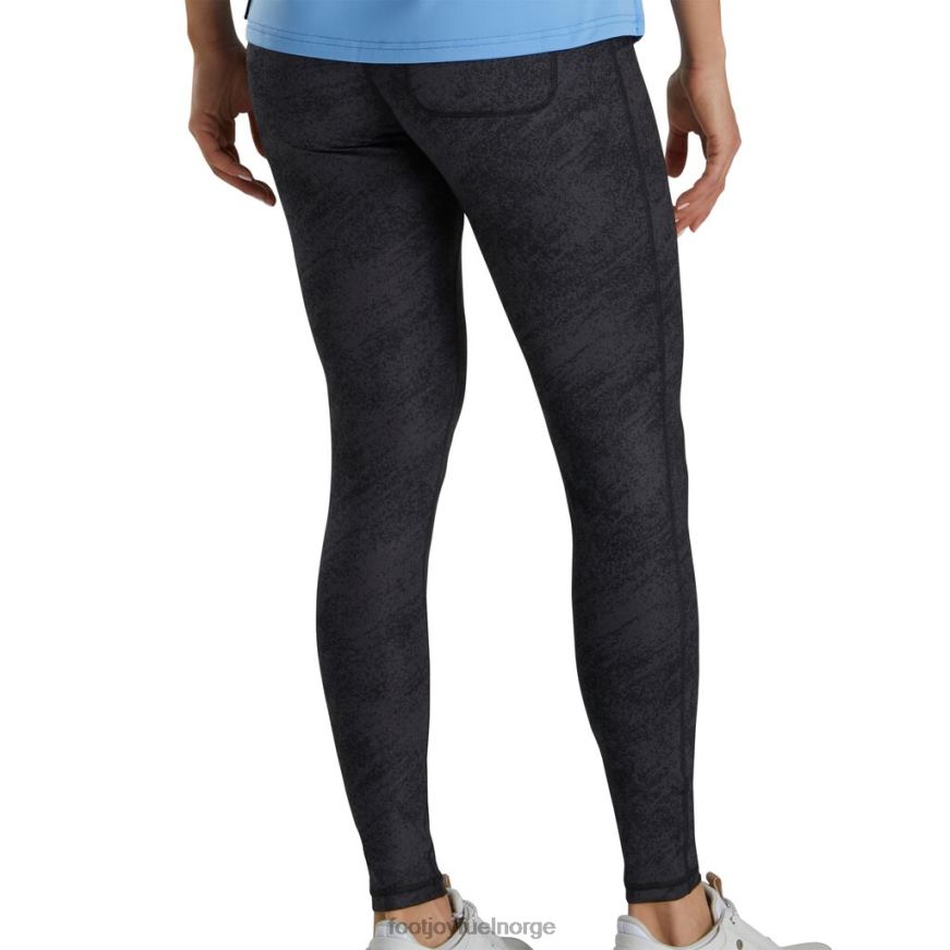 svart trykt leggings kvinner-forrige sesong stil R6P2F2591 svart Footjoy