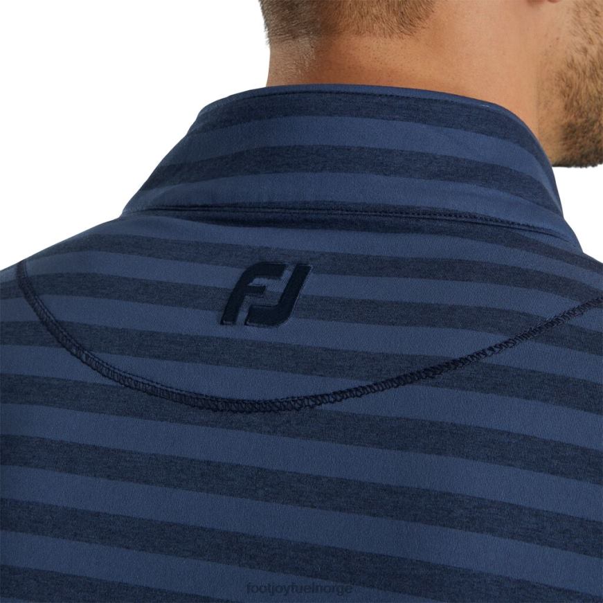 tonal stripe fersken jersey kvart glidelås- forrige sesong stil marine R6P2F2892 marinen Footjoy