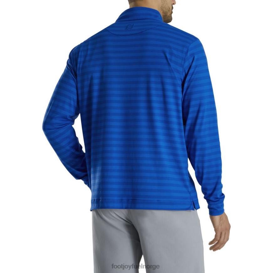 tonal stripe fersken jersey kvart glidelås-tidligere sesong stil royal R6P2F2893 kongelig Footjoy