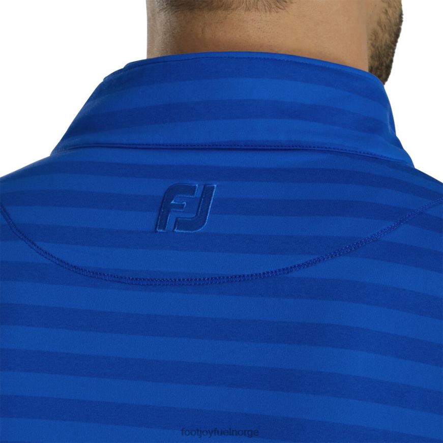 tonal stripe fersken jersey kvart glidelås-tidligere sesong stil royal R6P2F2893 kongelig Footjoy