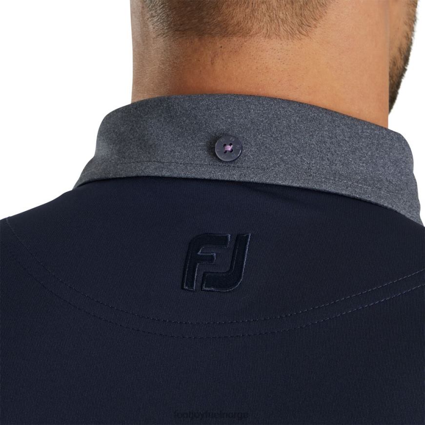 tonal trim solid lomme lisle selv krage-forrige sesong stil marine R6P2F2871 marinen Footjoy