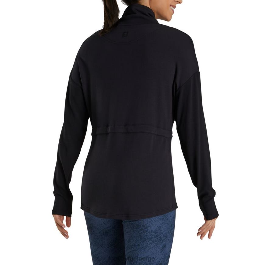 trakt krage pullover kvinner-forrige sesong stil svart R6P2F2584 svart Footjoy