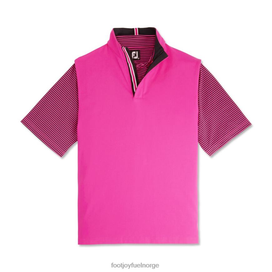 varm rosa stretch jersey-stil fra forrige sesong R6P2F2294 varm rosa Footjoy