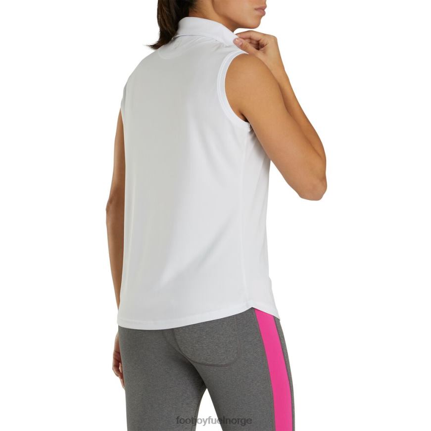 prodry interlock ermeløs skjorte self krage kvinner hvit R6P2F2942 hvit Footjoy
