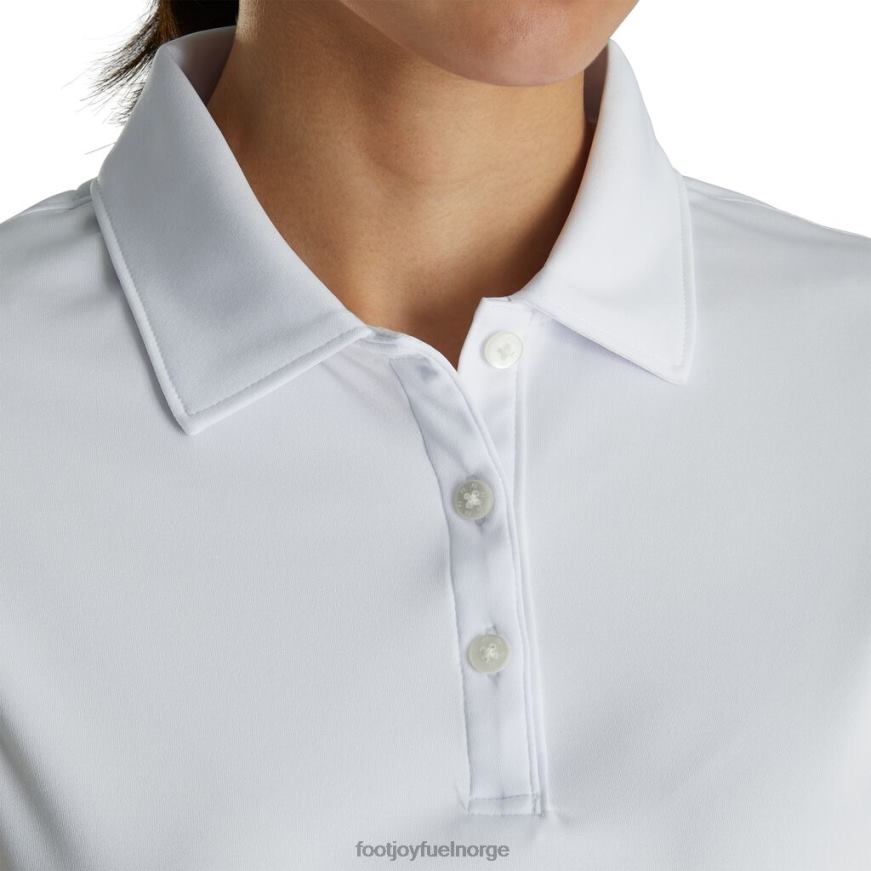 prodry interlock ermeløs skjorte self krage kvinner hvit R6P2F2942 hvit Footjoy