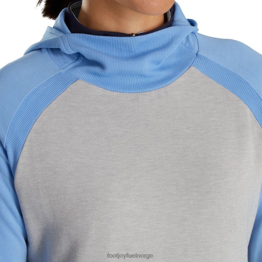fargeblokk hettegenser dame blågrå lyng R6P2F2458 blågrå lyng Footjoy