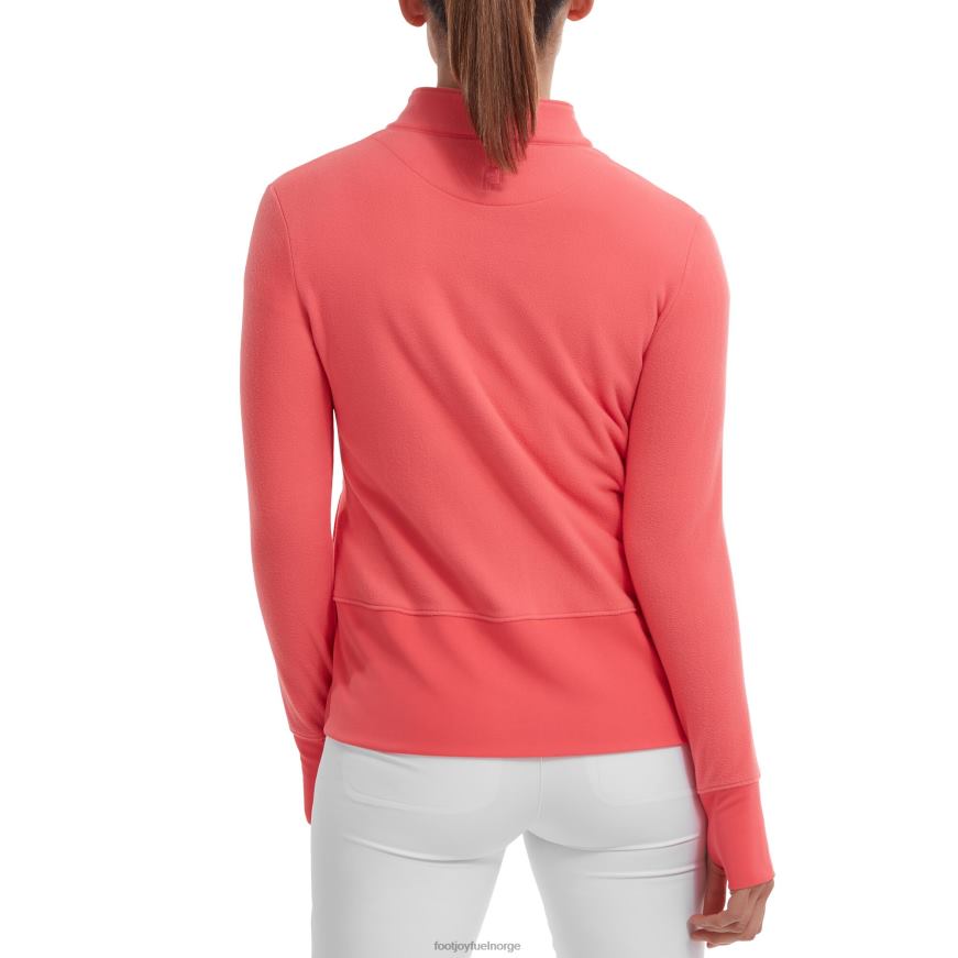 fleece mellomlag med full glidelås, lys korall R6P2F1455 lyse koraller Footjoy