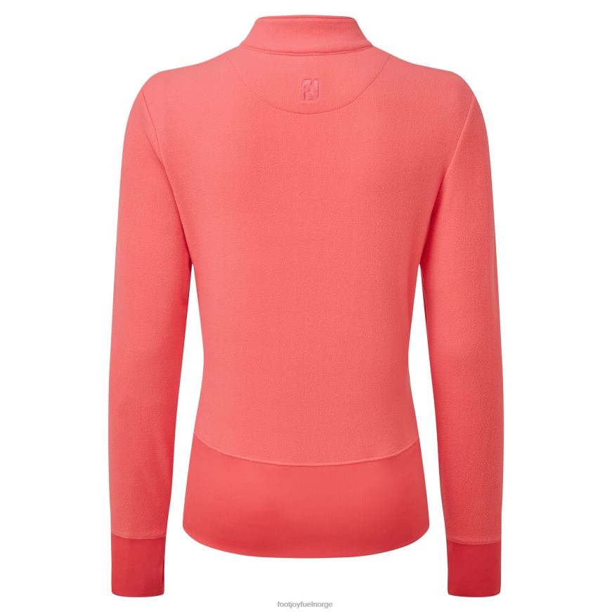 fleece mellomlag med full glidelås, lys korall R6P2F1455 lyse koraller Footjoy
