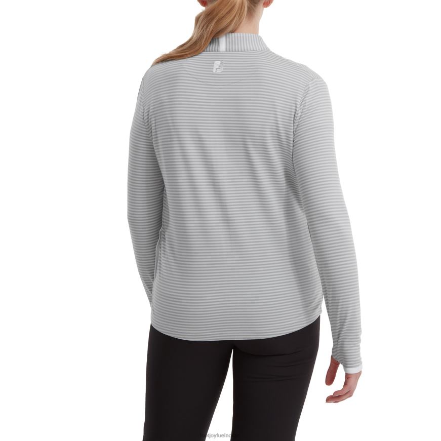 grå, lett, tonal stripe med glidelås i mellomlaget R6P2F644 grå Footjoy