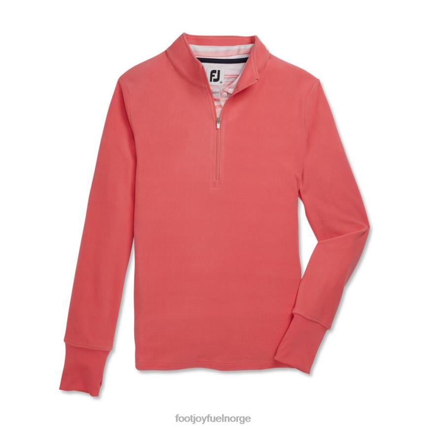 halv-glidelås fleece mellomlag kvinner lyse koraller R6P2F2480 lyse koraller Footjoy