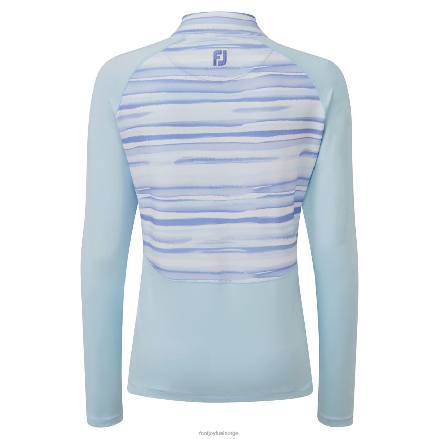 jersey med halv glidelås akvarell mellomlag himmel R6P2F627 himmel Footjoy