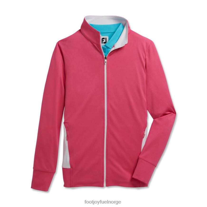 panellomme med full glidelås mellomlag for kvinner varm rosa-hvit R6P2F2486 varm rosa-hvit Footjoy