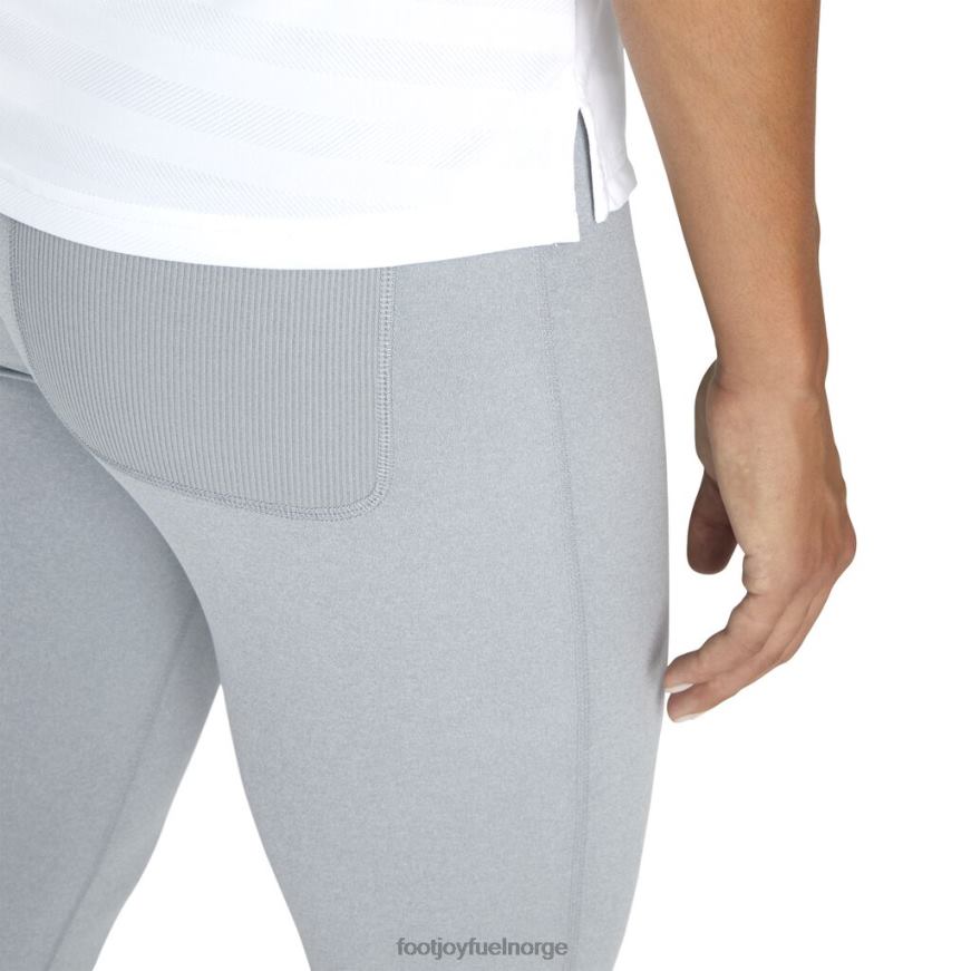 gråmelert ankellengde ribbeblokk leggings kvinner R6P2F2454 gråmelert Footjoy