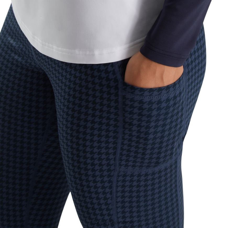 marine leggings med houndstooth print for kvinner R6P2F2448 marinen Footjoy