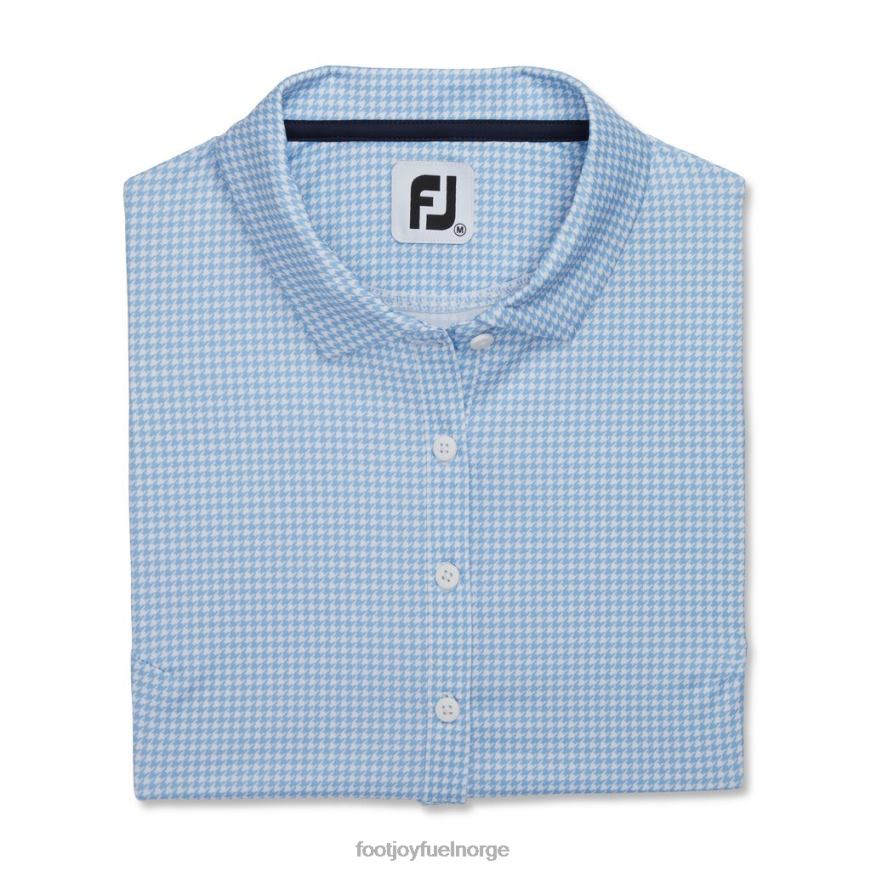blå lisle houndstooth ermeløse kvinner R6P2F2374 blå Footjoy