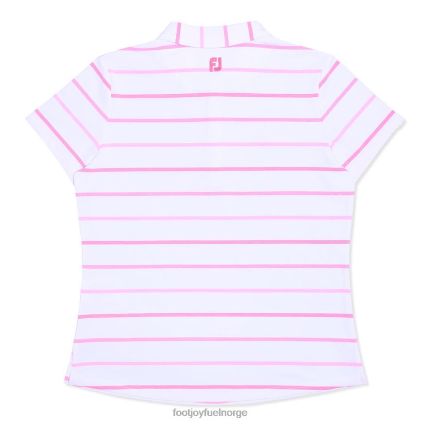 brystkreft bevissthet birdseye stripe kvinner hvit-rosa R6P2F2947 hvit-rosa Footjoy