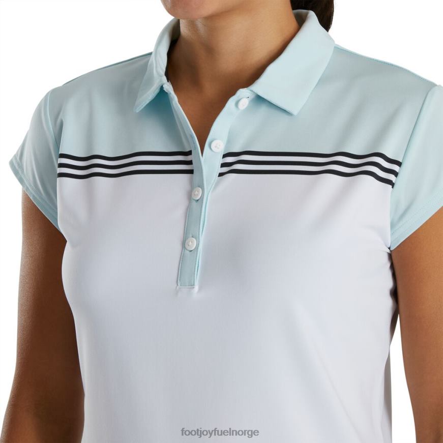 cap sleeve color block kvinner hvit-himmel R6P2F2386 hvit himmel Footjoy