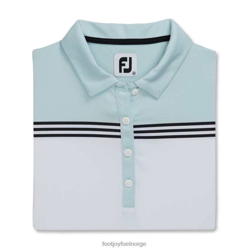 cap sleeve color block kvinner hvit-himmel R6P2F2386 hvit himmel Footjoy