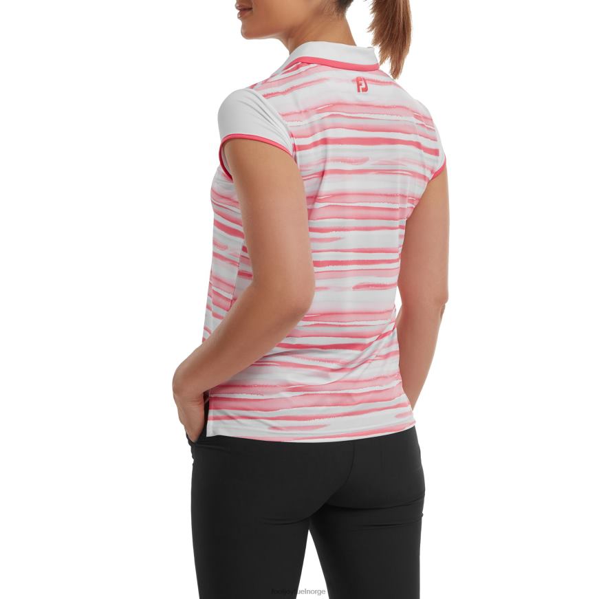 cap sleeve color block lisle bright coral R6P2F1390 lyse koraller Footjoy