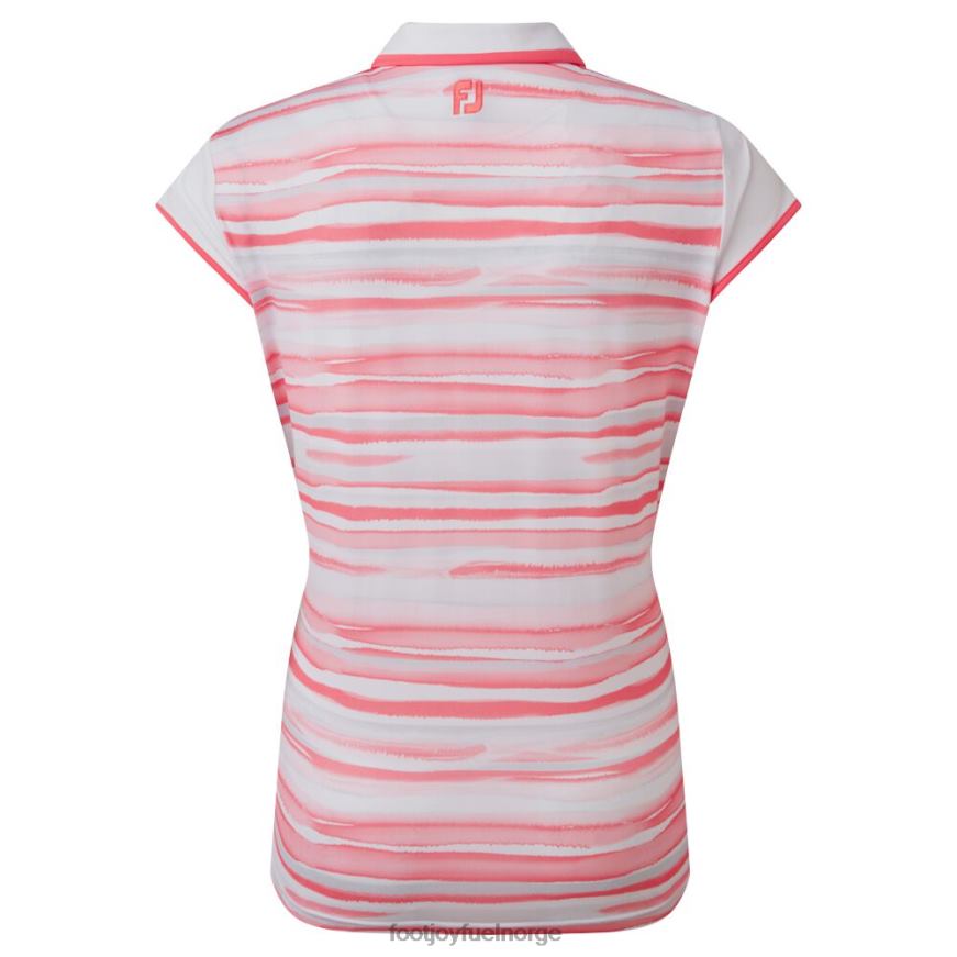 cap sleeve color block lisle bright coral R6P2F1390 lyse koraller Footjoy