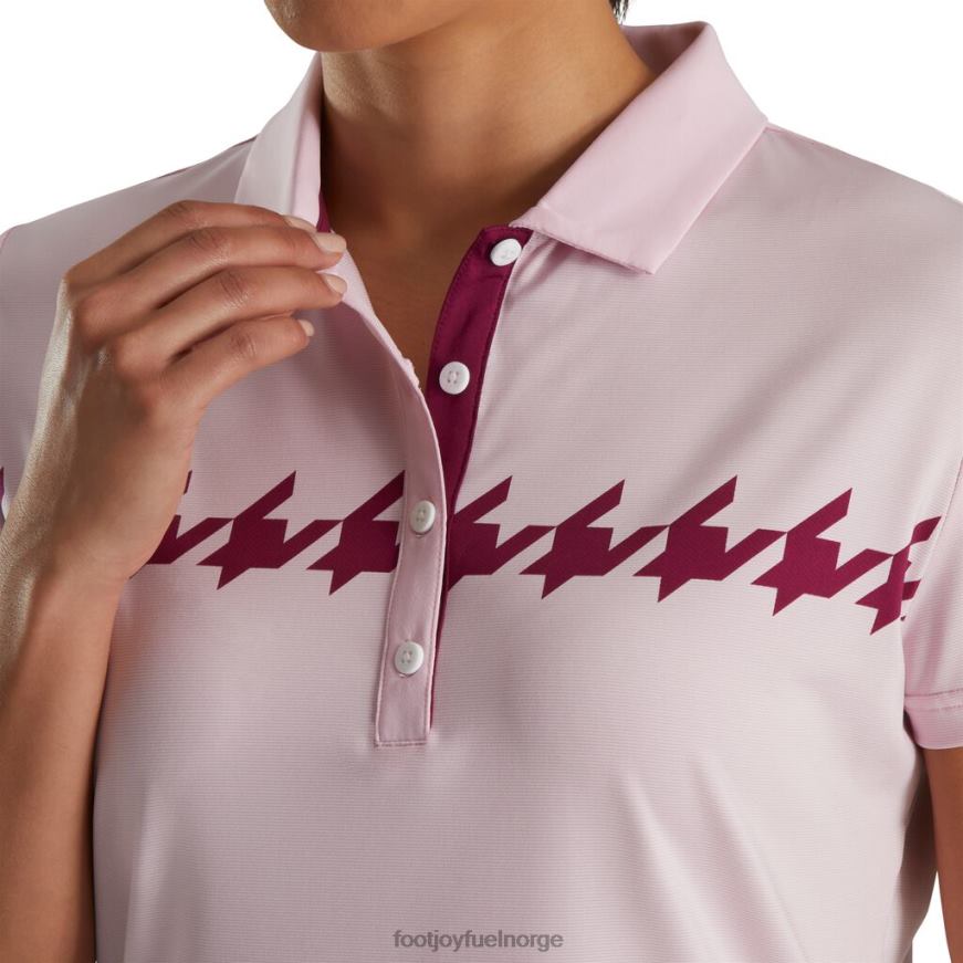cap sleeve houndstooth print kvinner rosa R6P2F2372 rosa Footjoy