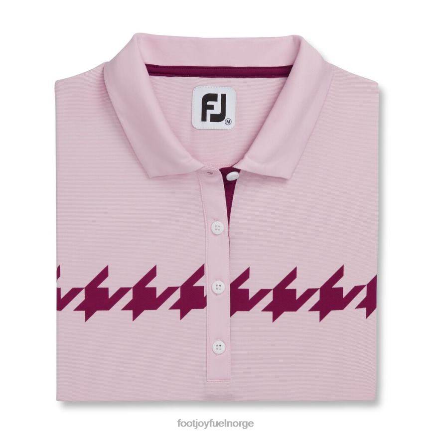 cap sleeve houndstooth print kvinner rosa R6P2F2372 rosa Footjoy