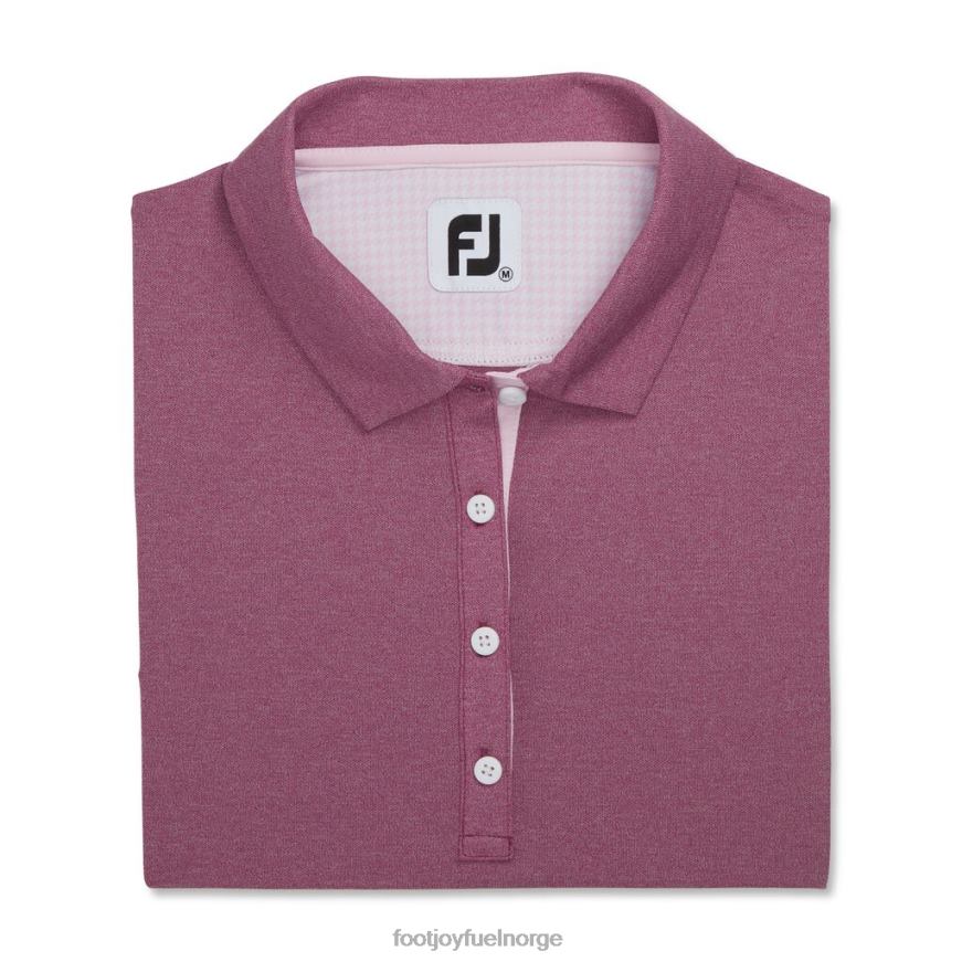 fig lyng piké ermeløs houndstooth trim skjorte kvinner R6P2F2365 fikenlyng Footjoy